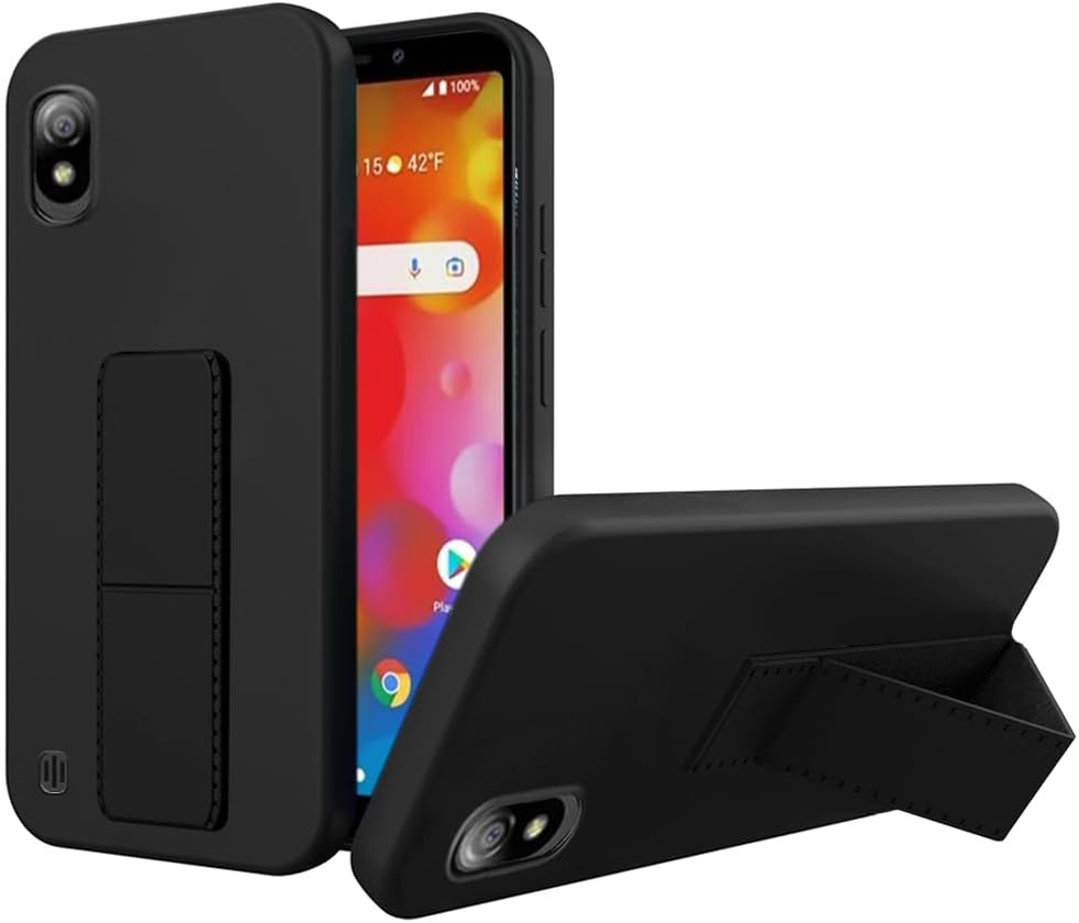 Compatible with Boost Mobile Bounce 4G Case, Stand Case Hide Folding Telescopic Kickstand Silicone TPU Shockproof Protective Cover Case for Boost Mobile Bounce 4G SL201D – Black Compatible with Boost Mobile Bounce 4G Case, Stand Case Hide Folding Telescopic Kickstand Silicone TPU Shockproof Protective Cover Case for Boost Mobile Bounce 4G SL201D – Black