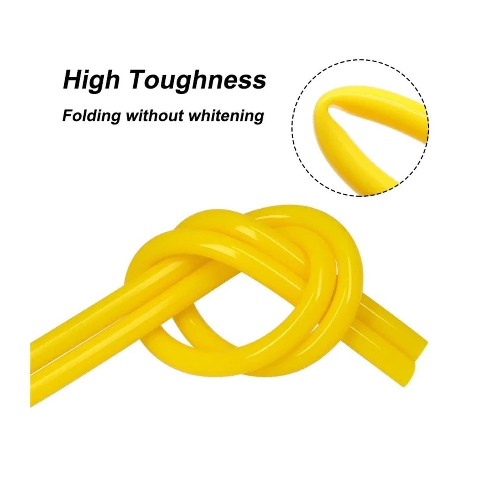 Yellow Silicone Tube 2mm ~ 14mm Flexible Pipe