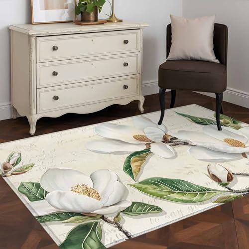 DecorLovee Area Rugs for Living Room Bedroom, Botanical