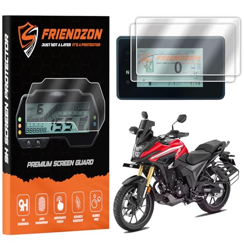 Image of 9H Screen Guard Protector For HONDA NX 200 2025 Bike || Anti Scratch || Anti-Bubble || HD Clear || TFT Instrument Cluster Protector || Speedometer Accessory [Not Tempered Glass] (Pack of 2)