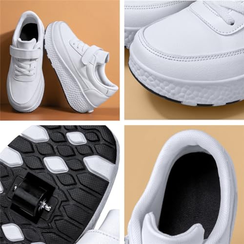 Kids Roller Skate Shoes Roller Sport Sneakers Shoes for Boys Girls with 2-Wheels Outdoor Retractable Sneakers Shoes for Birthday Children Show Gift4