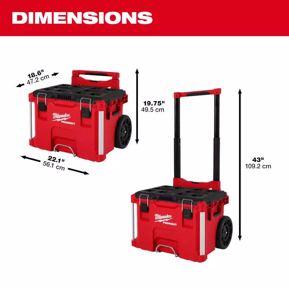 For Milwaukee 48-22-8427 Fits PACKOUT Rolling Tool Box w/ 250 lbs Weight Capacity?L18in*H19.5in8* W22in