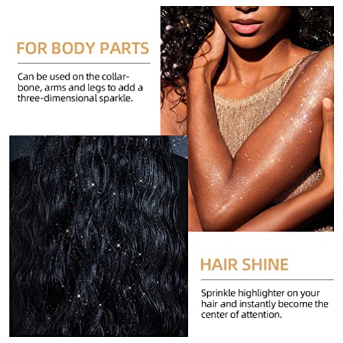 Multipurpose Polvo De Hadas Shimmering Powder Fairy Bomb Highlighter Makeup Long Lasting Smooth Shimmer Glow Face Illuminator Contour Polvo De Hadas Makeup (Light Pink) #TOP4