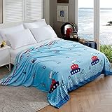 Leichte Korallenvlies Decke, Morbuy Kuscheldecke Sofadecke Bettüberwurf Erhältlich Decke Tagesdecke Decke für Sofa & Bett Falten-widerstandsfähig Schmusedecke (200x230cm,Schiff)