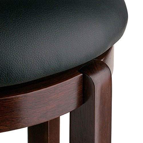 Winsome Walcott Swivel Bar Stool, 24", Walnut #TOP6