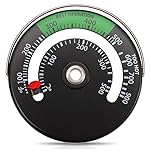 NDS Magnetic Stove Thermometer Fire Stove Thermometer Gauge for Wood Log Chimney Oven Temperature Meter (1) UK