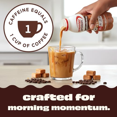 Image of Bundle of Premier Protein Caramel Macchiato Protein Shake + Cafe Latte Protein Powder