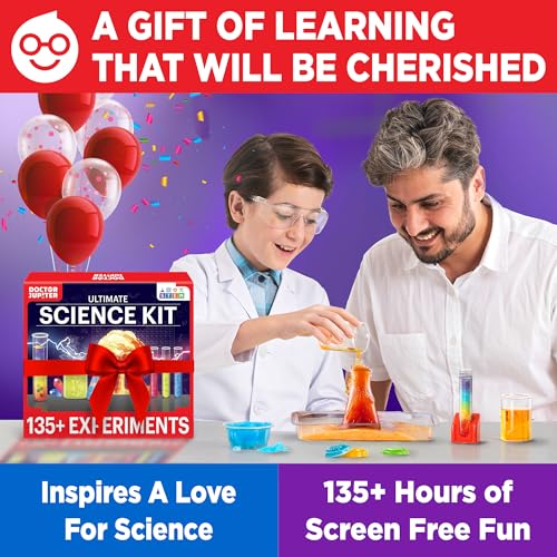 Doctor Jupiter Ultimate Science Kit, Chemistry Set for Kids Ages 8-10-12-14 Ideas for Boys & Girls 8,9,10+ Years Old| STEM Toy with 135+ Experiments| Learning & Educational Projects - Image 7