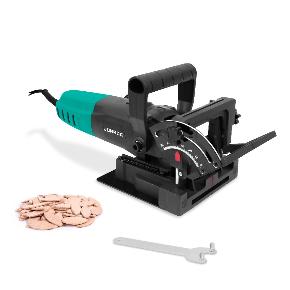 Fresatrice Lamellare VONROC 900W - Con 50 Biscotti E Sacchetto Polvere | Per Giunzioni Legno Preciso - Foto 8