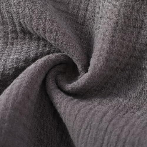 Mens Summer Kimono Robes, 100% Cotton Muslin Bathrobe for Yukata Spa Sauna, Japanese Kimono Pajamas Sleepwear Nightgown4