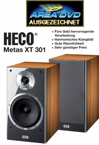 Heco Metas XT 301 Enceintes étagères 2 voies avec bass-reflex 90/150 Watts Noyer Paire (Import Allemagne) - Les Beatles, Paul McCartney, John Lennon, RIngo Starr, George Harrison Heco Metas XT 301 Enceintes étagères 2 voies avec bass-reflex 90/150 Watts Noyer Paire (Import Allemagne) – Image 3