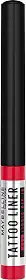Maybelline NY Tattoo Liner, Delineador Líquido de Longa Duração 48H À Prova D'água e Suor Ponta de Alta Precisão Acabamento Fosco Profissional Preto, 2ml