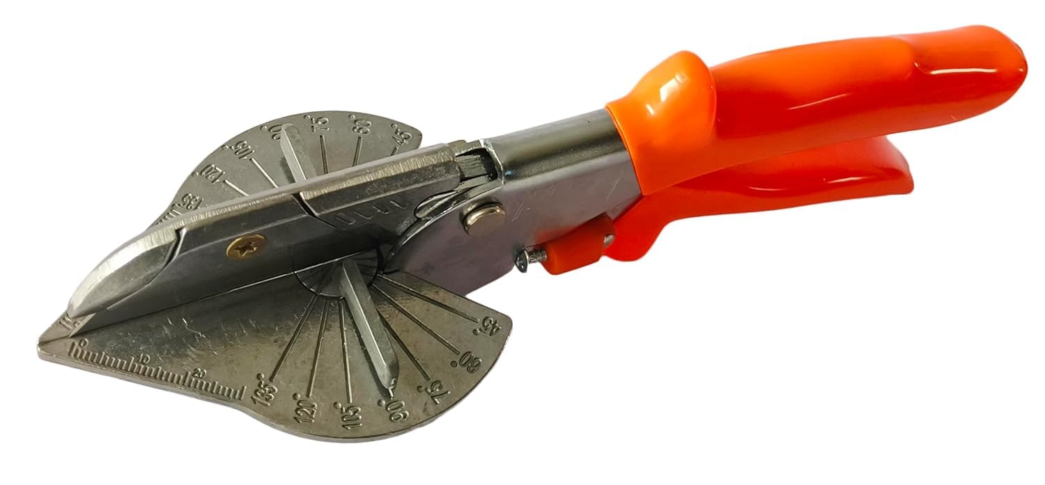 A&S TOOLS SHOP Multi Meter Shear Cutter, Adjustable Angle Scissors, Orange, Stainless Steel, Heavy-duty, 20cm, 4.5E+2g