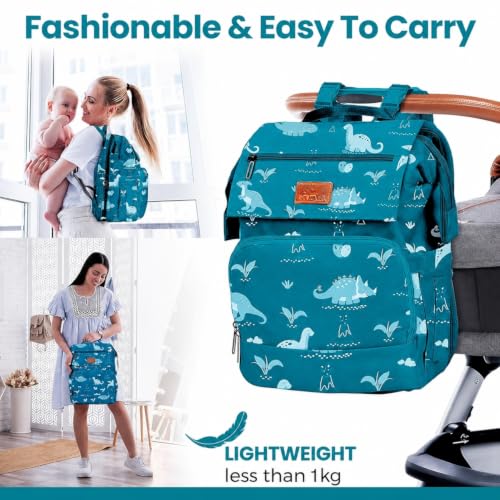 Image of Winnies Diaper Bag with Changing Station & Foldable Bassinet Diaper Backpack for Mom Travel Waterproof with Insulated Bottle Pockets Newborn Baby Bag for Hospital Bag for Delivery Women