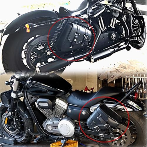 Alforja lateral impermeable para moto Sportster XL883 XL1200 miniatura 3