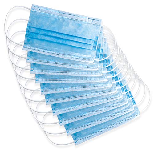 CRAZE 10er Set Mundmaske Einwegmaske Gesichtsmaske 3-lagig Maske für Gesicht und Nase Erwachsene 27837