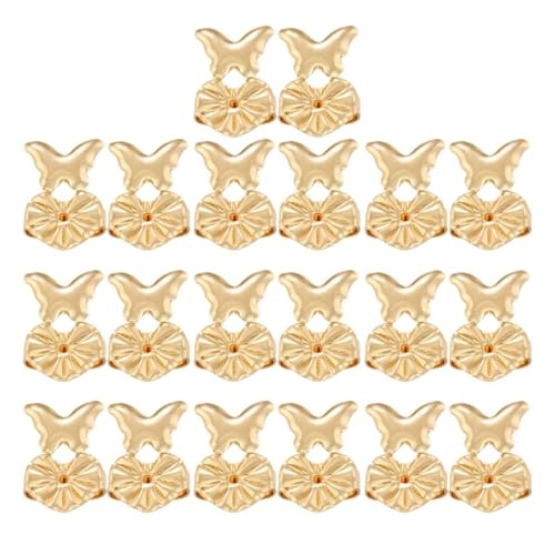 Elevadores de aretes ajustables con base de corazón para creación de bisutería estable