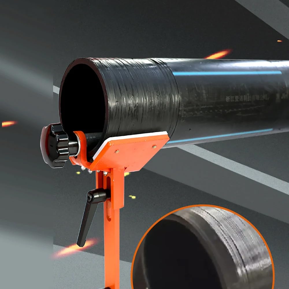 Toplionace Herramienta de Biselado de Tubos de Plástico PPR PE PP PVC 40-315mm Tubo Específico Biselado Exterior Cuchilla de Recorte Máquina de Biselado de Rebabas (40-315mm)
