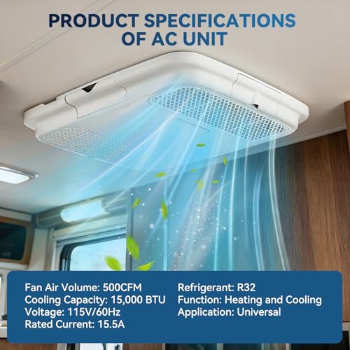 hiberry 15000 BTU Rooftop RV AC