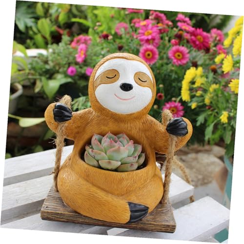 Pot de fleurs suspendu paresseux, le petit pot original à offrir - 3