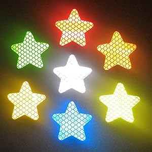 20 stks Reflector Stickers Pentagram Reflecterende waarschuwingstrook Tape Auto Bumper Reflecterende Stroken Accessoires
