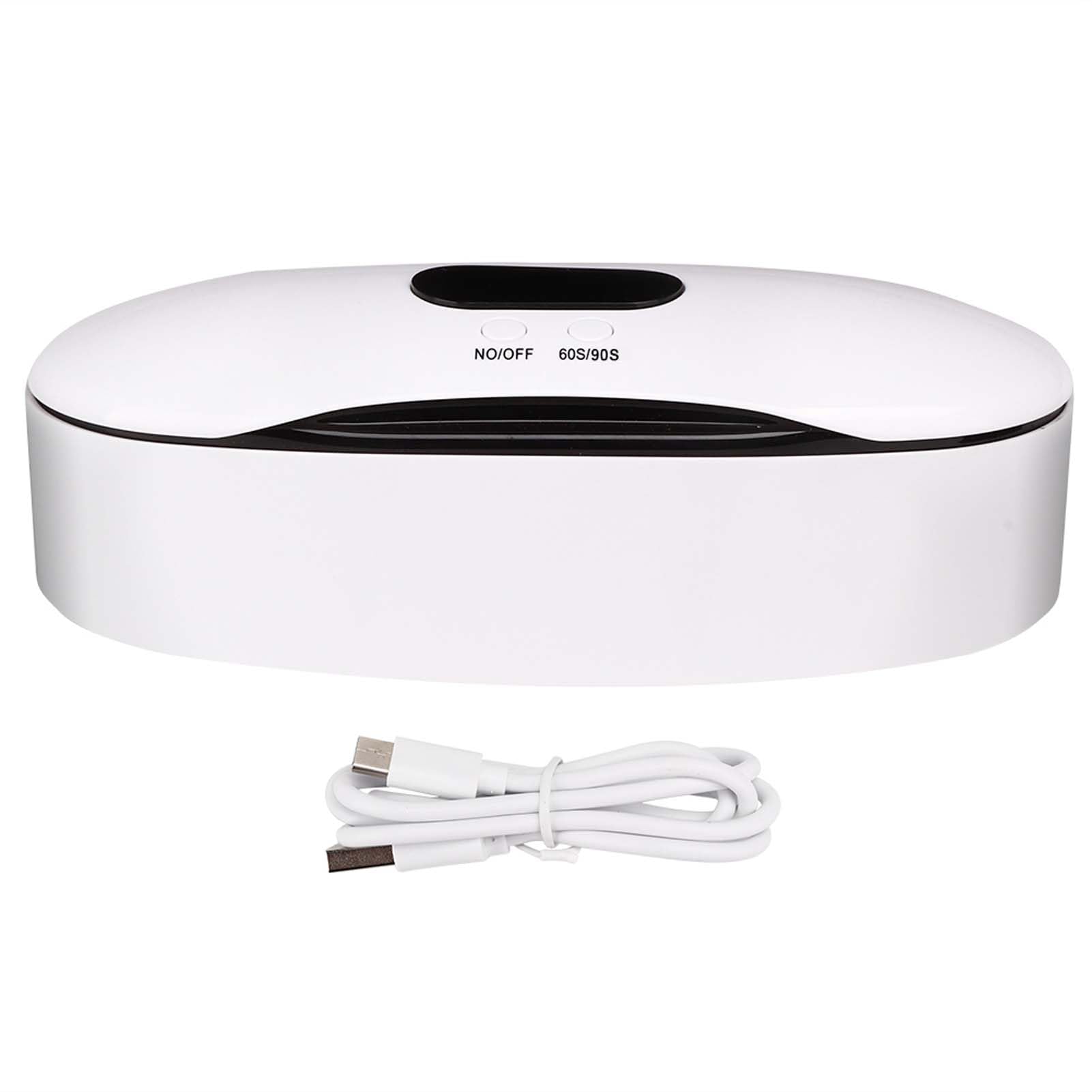 Caja de Desinfectante de Luz UV Caja de Esterilizador LED UVC 60S/90S Temporizador con Carga USB para Herramientas de Arte de Uñas Manicura de Salón de Belleza Pedicura (Cable USB)
