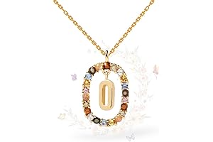 Hiicdogat O Letter Necklace: A Minimalist Masterpiece for Personalized Elegance