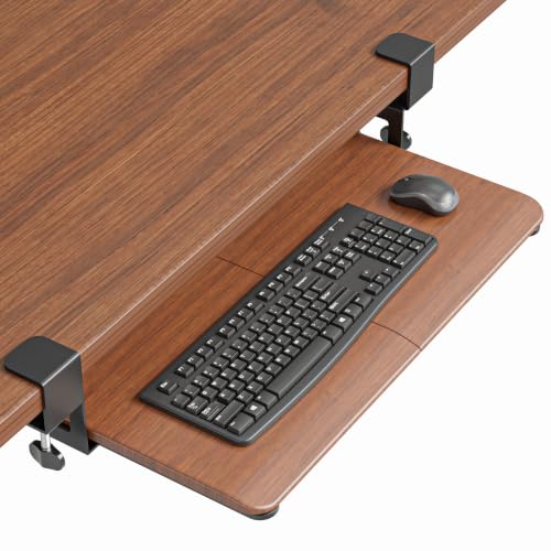 Image of BONTEC Under Desk Keyboard Tray, Pull-Out Keyboard & Mouse Platform