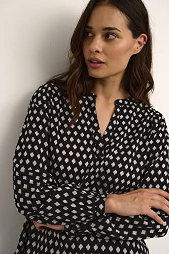 KAFFE Langarm-Bluse Kaleah Damen Bluse Langarm Shirt V-Ausschnitt 42, Black...