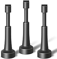 Vista 25 de 2 topes de puerta de resorte para pared, tope de puerta de 4.33 pulgadas para parte inferior de la puerta, tope de puerta de aluminio con punta