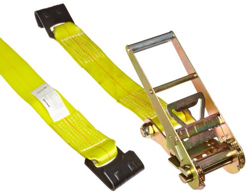 Indusco 90300049 Polyester Ratchet Tie Down with Flat Hooks, 4300 lbs Capacity, 27' Length x 3" Width Indusco 90300049 Polyester Ratchet Tie Down with Flat Hooks, 4300 lbs Capacity, 27' Length x 3" Width