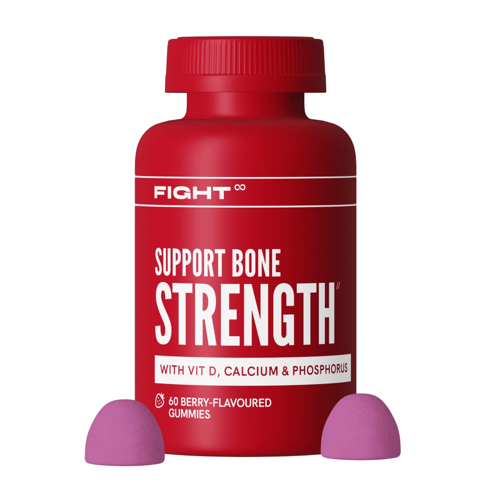 Buy D and Calcium Naturally Flavoured Berry Multi Gummies by FIGHT, Joint Care s, VIT D, Calcium