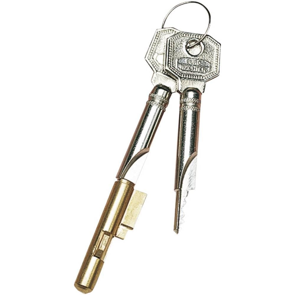 BURG-WÄCHTER Keys for Mortice Locks, Door Lock, Cylinder diameter: 7 mm (0.27 Inch) – Includes 2 Keys, 7 x 2, 04281, 1 Piece