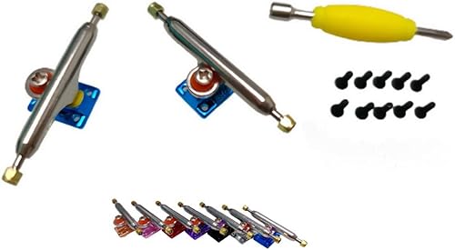 Miniatura 2 de G3 Camiones de diapasón profesionales con pivote invertido y ejes individuales y copas de pivote - Placa base chapada (azul, 1.339 in)