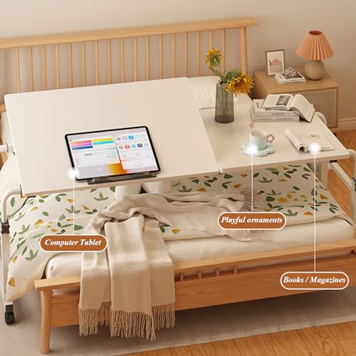 Table chariot pliante ordinateur portable à hauteur réglable 55-87cm - 5