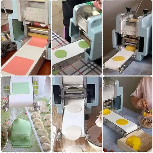 Maszyna do robienia skórek do pierogów, ze stali nierdzewnej, do ravioli, pierogów, sajgonek, momo i pierogów, do użytku komercyjnego 120 W