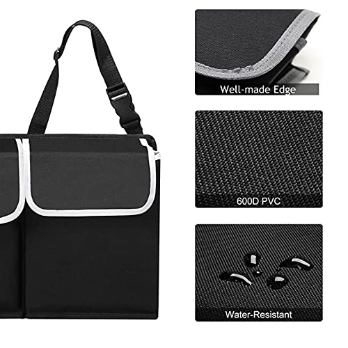 Joysog Trunk Organizer For Car, Car Trunk Organizer Suv Backseat Hanging Storage Bag With 4 Pockets, Collapsible Space Saver Car Interior Accessories For Wowen&Men #TOP3