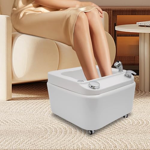 Spa de pies acrílico con luces LED y masaje rodante miniatura 4
