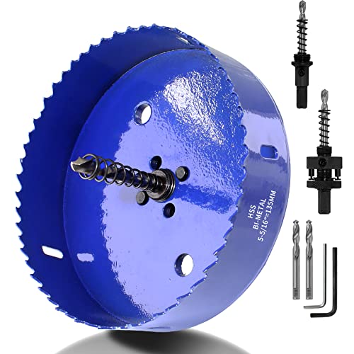 Image of Luomorgo 135mm /5 5 /16 inch Hole Saw with Arbor