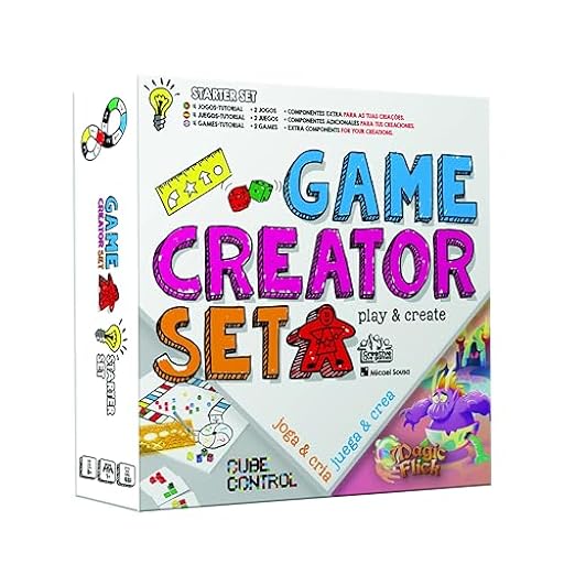 Game Creator Set – CREA Tus Propios Juegos de Mesa, Incluye tableros modulares, Dados, Cartas Personalizables y peones, Ideal para niños, jóvenes, educadores, talleres creativos y familias | Ya disponible en tu tienda friki favorita! En mundofriki.es!