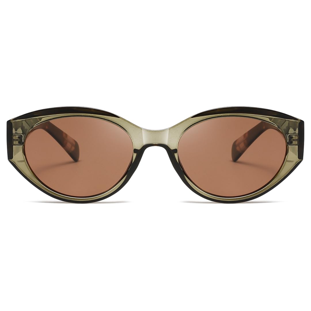 Occhiali da sole polarizzati da donna alla moda Tr90 Cat Eye UV400 in acetato