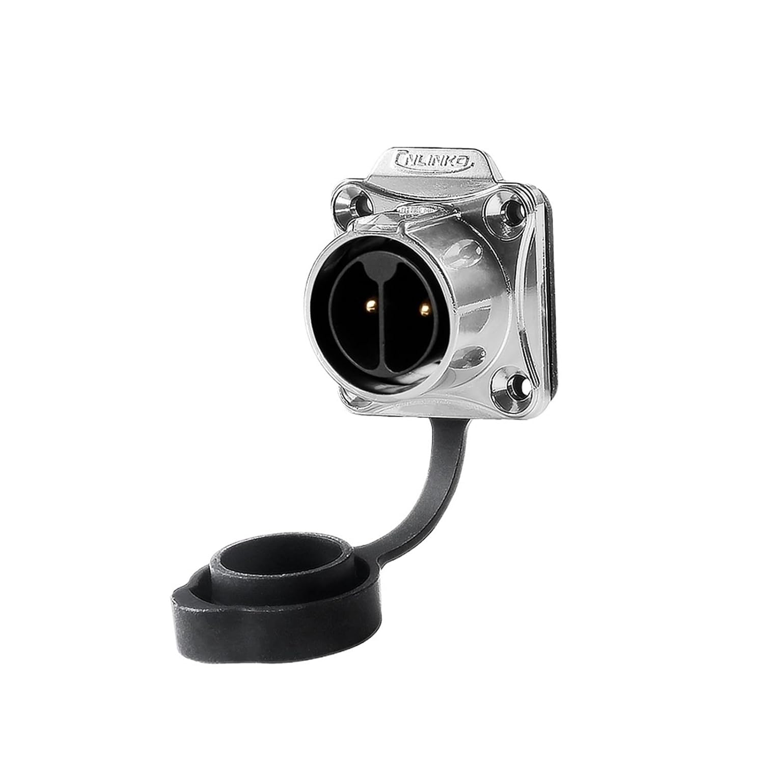 LP20 Metal Industrial Connector IP68 Waterproof 4 Pin Heavy-Duty High Current Electrical Connector(Socket F Only)