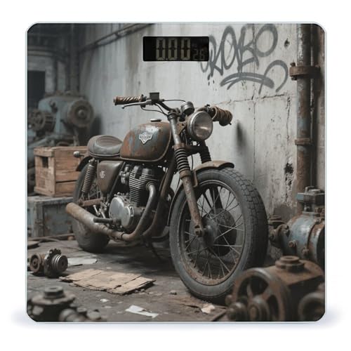 Balanza de baño digital Vintage Motorcycle 400lb