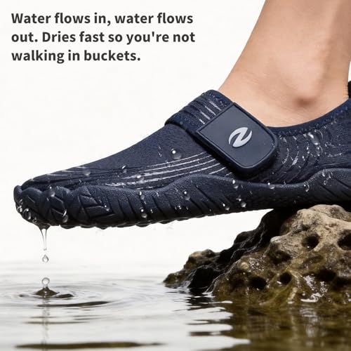 Image of LIZRHA Water Shoes for Men and Women Quick Dry Aqua Swim Barefoot Shoes for Outdoor Fishing Beach Pool Boat Surfing Walking Water Park and Yoqa Activities