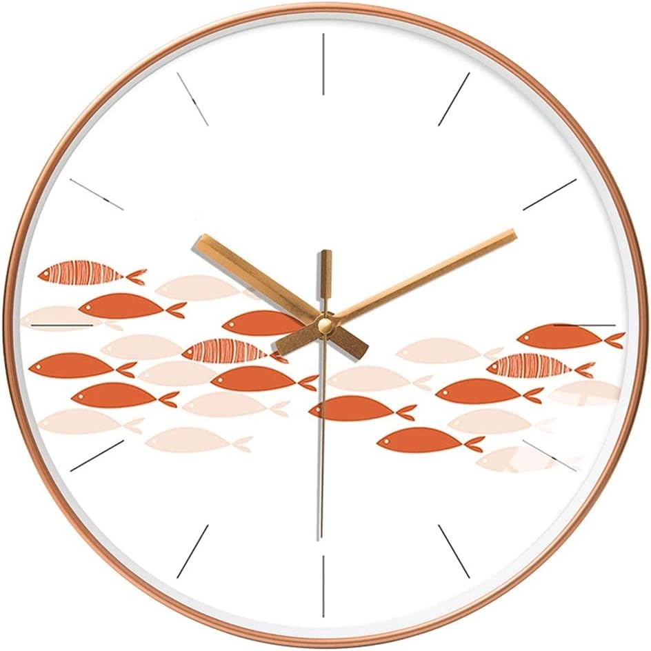 BTZHY Wall Clock,Wall Clocks Cute Wall Clock Kids Room Wall Clock 12INCH Modern Silent Wall Clock Decorative Clock for Kitchen, Living Room, Bedroom, Bathroom, Bedroom, Office Farmhouse Clock