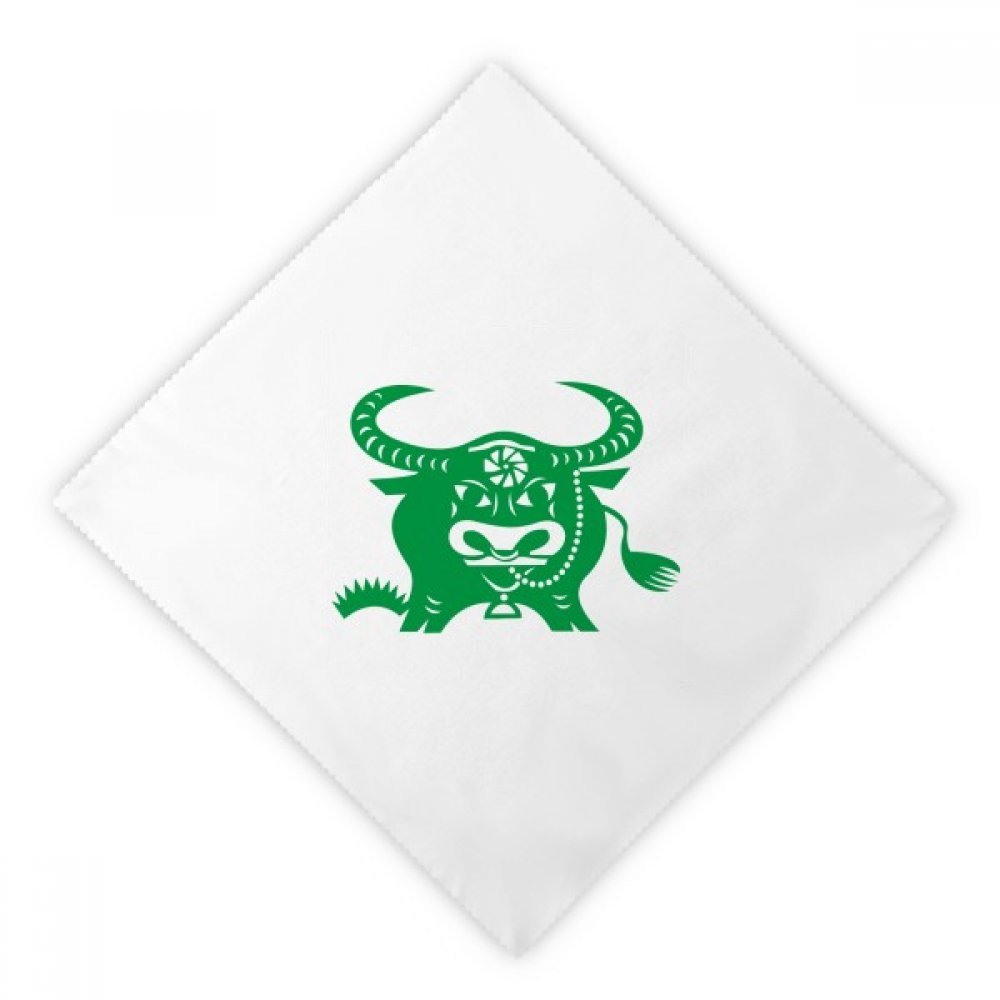 Servilletas del Zodiaco Chino blancas para regalar en ocasiones especiales, 2 uds