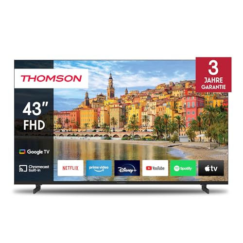 Thomson 43 Zoll (109cm) Google TV FHD Sprachsteuerung Triple Tuner Smart TV- 43FG2S14-2024