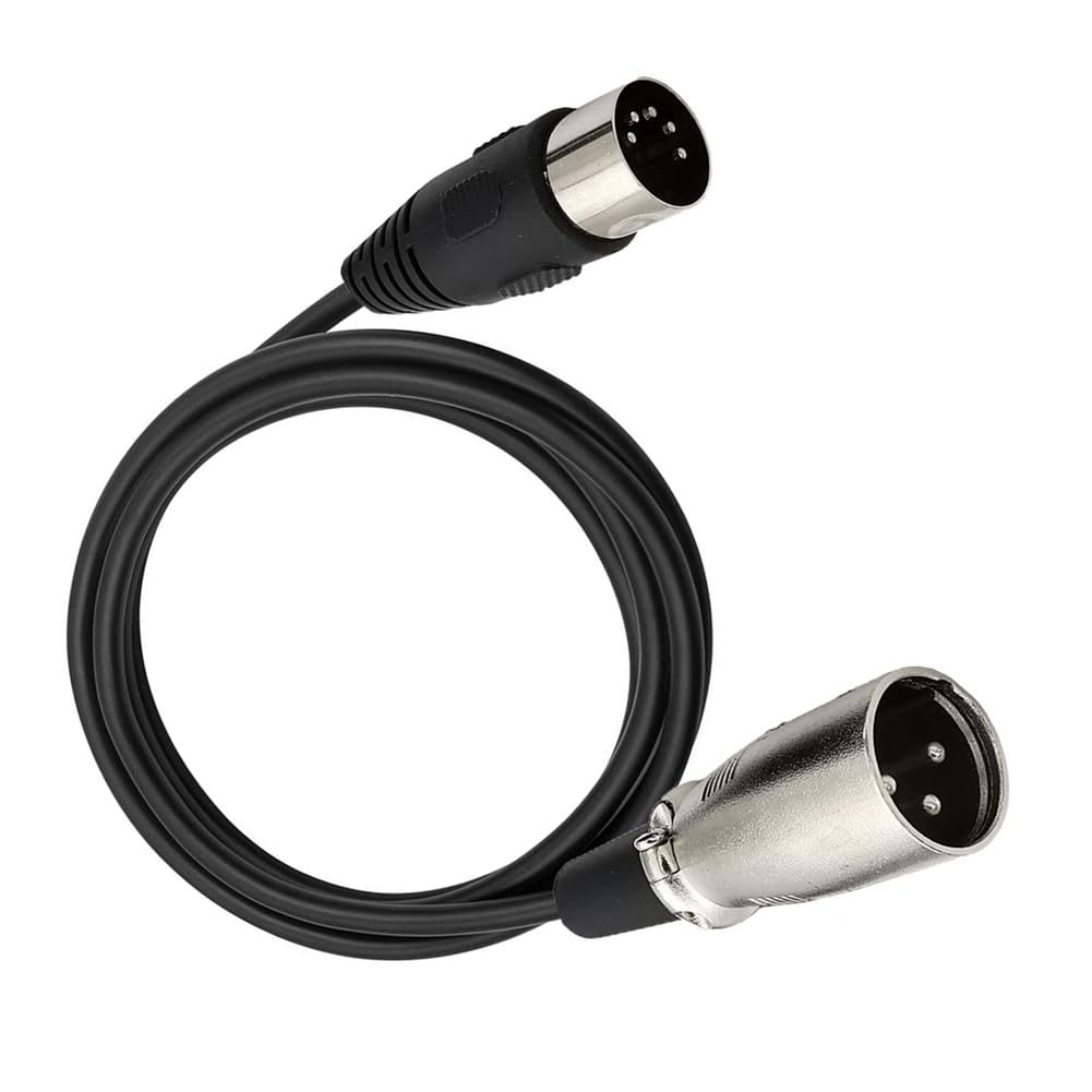Câble Audio DIN 5 Broches vers XLR 3 Broches pour Instruments de Musique ou Câbles avec MIDI ou XLR DIN 5P Mâle vers XLR Mâle