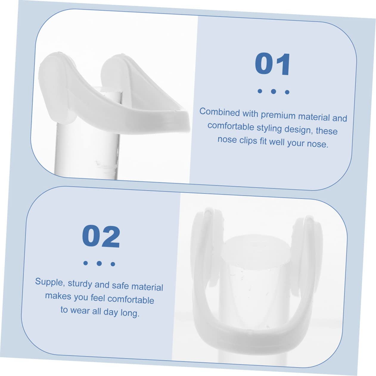 Abaodam 5 Series Clip Nasal Portátil para Natación Y Resistente Desgaste Cajas De Pinzas para Nadadores Y Acuáticos 6 Cajas*5