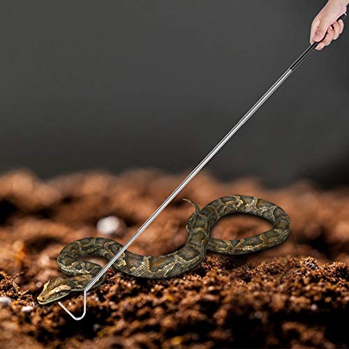 Taidda- Teleskop-Edelstahlfänger-Reptilienfänger, erweiterbarer Schlangenfänger der Schlange, Fanghaken-Werkzeug Haustiere für Reptilien 100CM